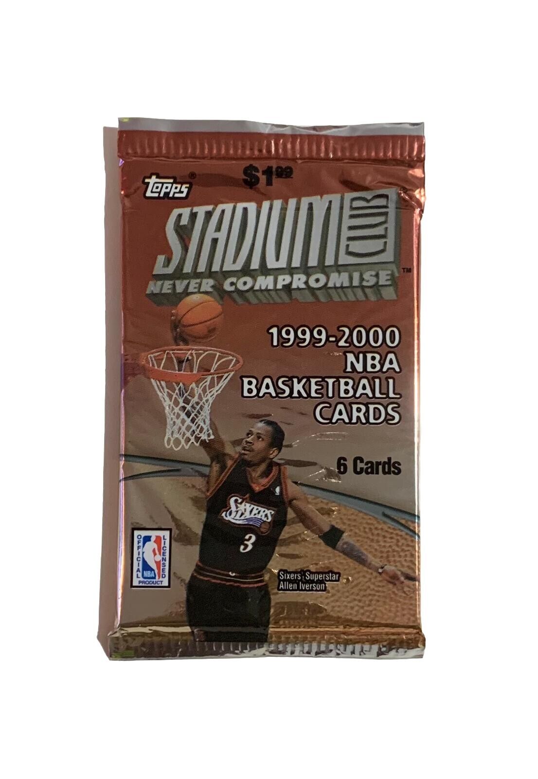 1999-00 Topps STADIUM CLUB Never Compromise NBA Basketball Look CHROME ONYX Pack