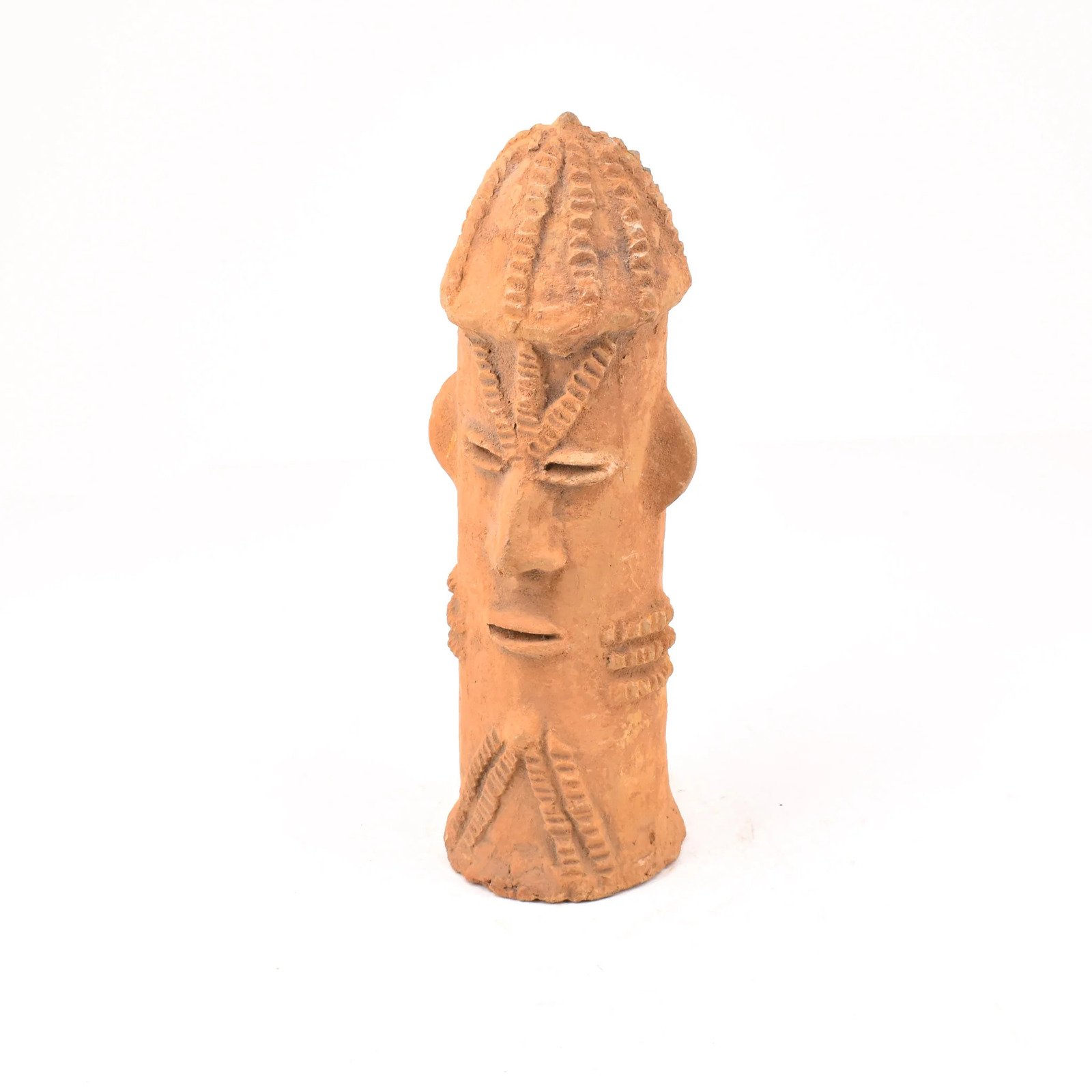 Terracotta Nok or Sokoto Djenne Head Clay Sculpture