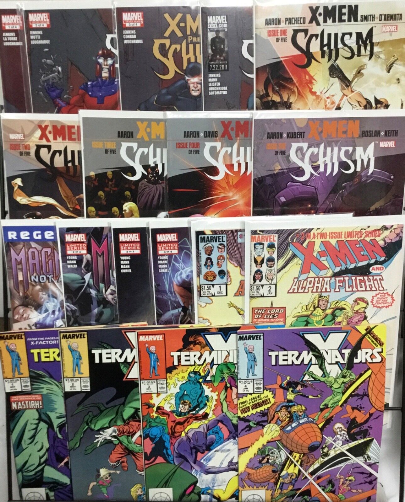 Marvel Comics COMPLETE X-Men Schism, Magneto 1-4, X-Men/AlphaFlight, XTerminator