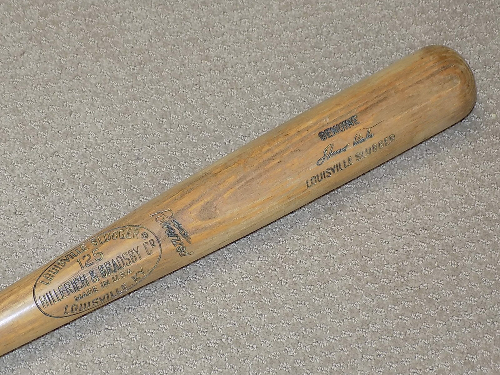 Elmer Valo H&B Game Used Bat Philadelphia Athletics Phillies