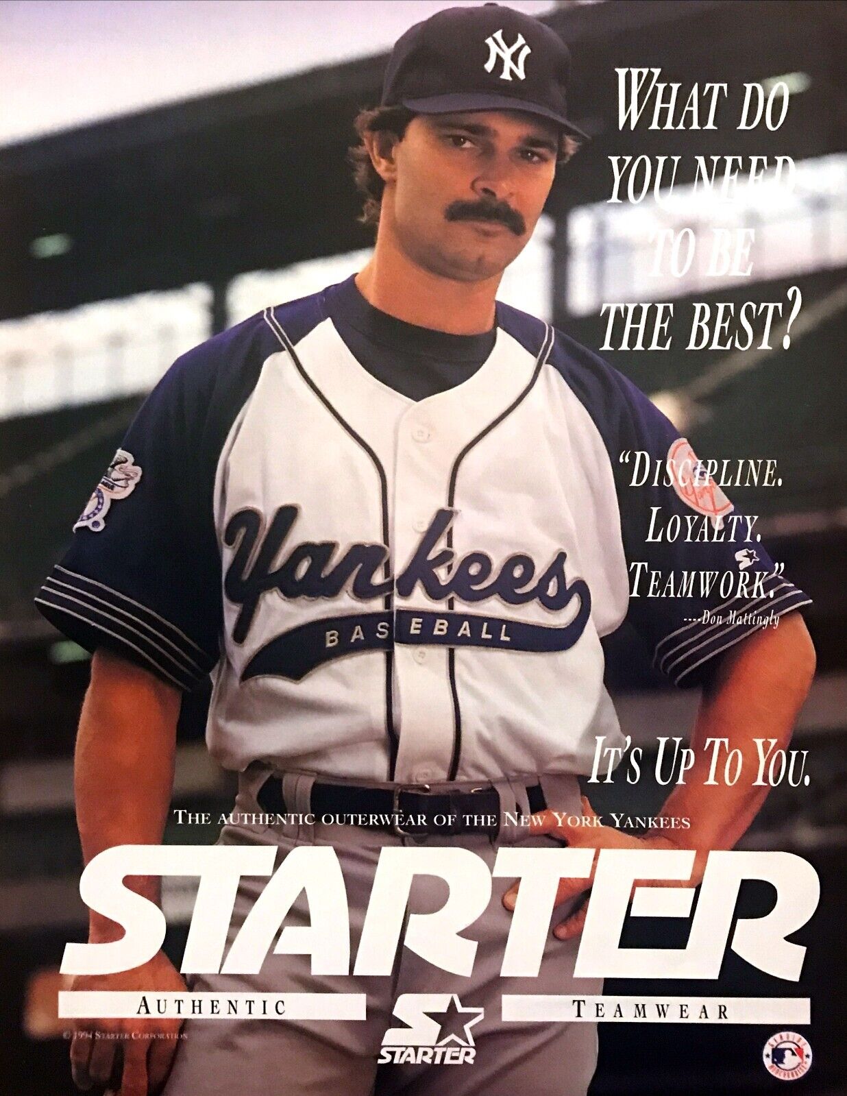 1994 NY Yankees Don Mattingly photo \