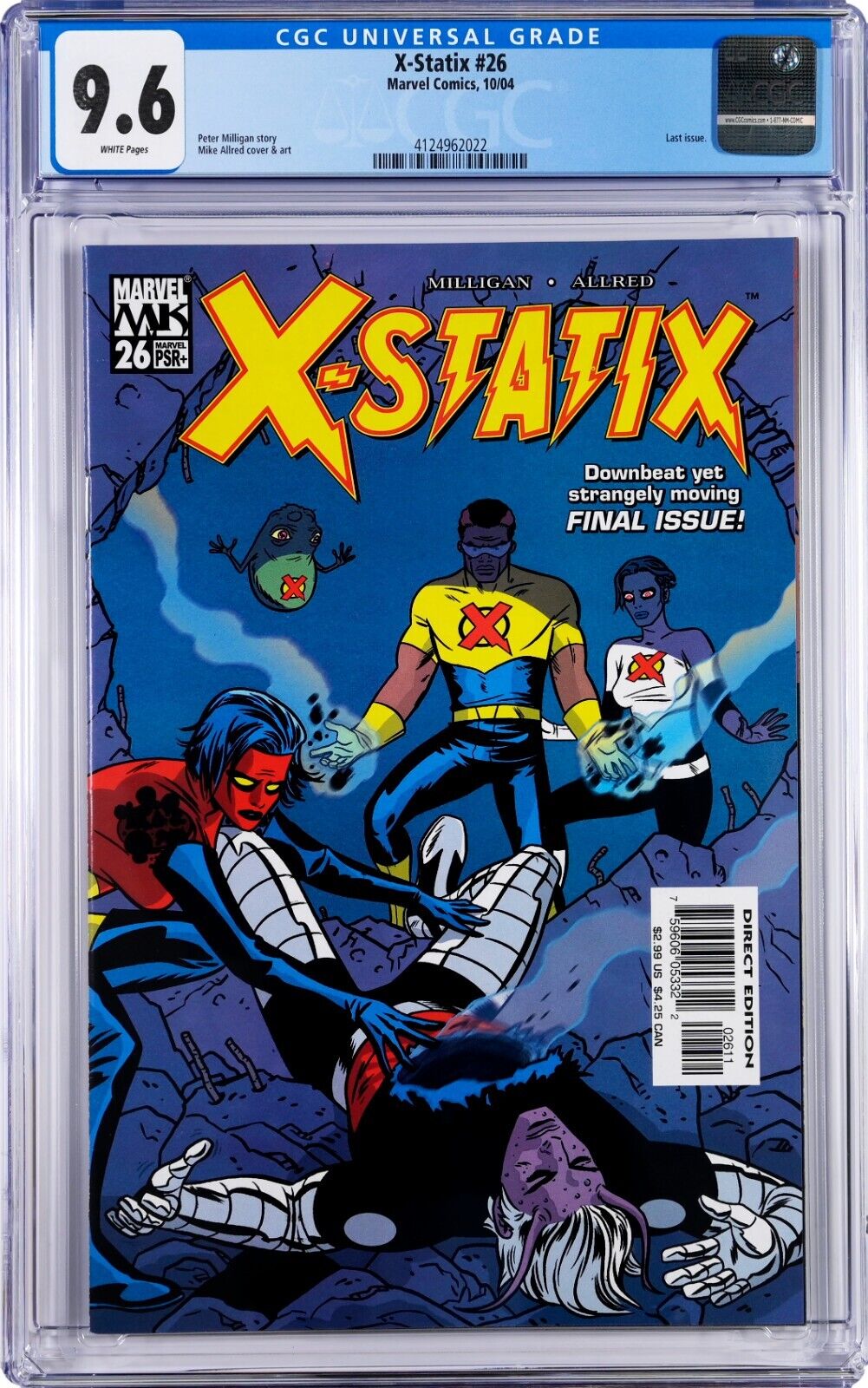 X-Statix #26 CGC 9.6 (Oct 2004, Marvel) Milligan, Allred, Death Venus Dee Milo