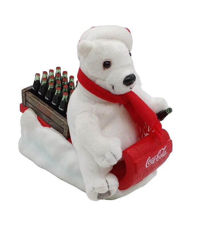 Vintage Coca-Cola Bank Buddy Plush Polar Bear