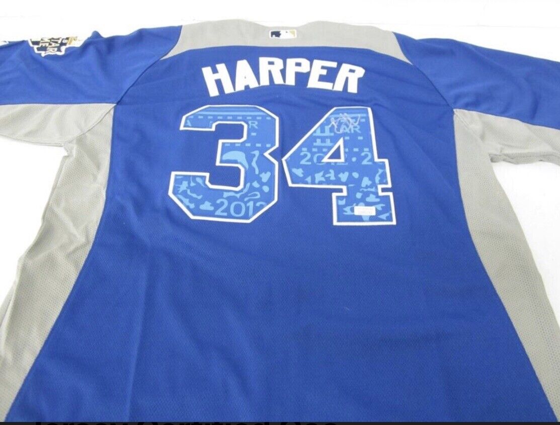 Bryce Harper Signed All star Jersey With COA And Hologram