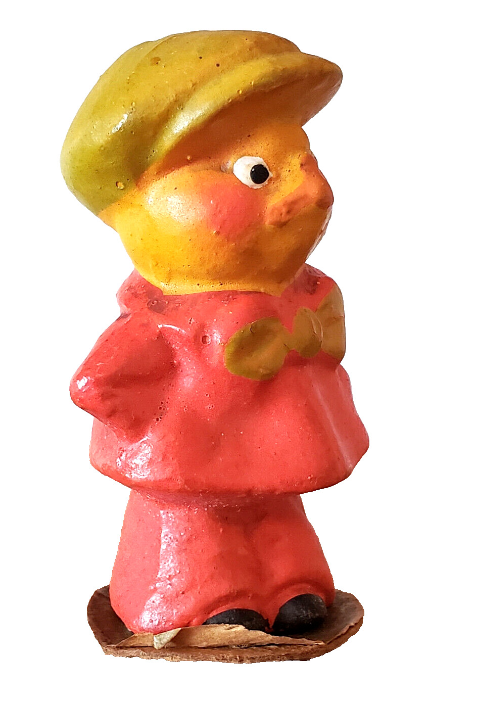 Rare VINTAGE Antique Mache EASTER Chick CANDY CONTAINER Anthropomorphic 3.5\