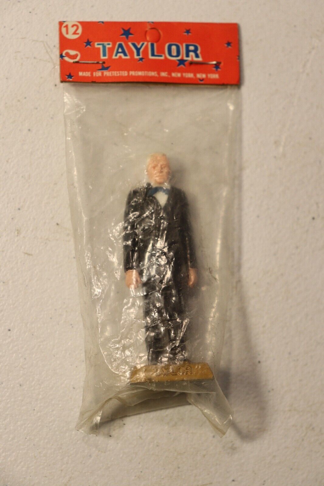 Vintage Marx President America toy 2.5” figure 1960s Zachary Taylor 12th Sealed