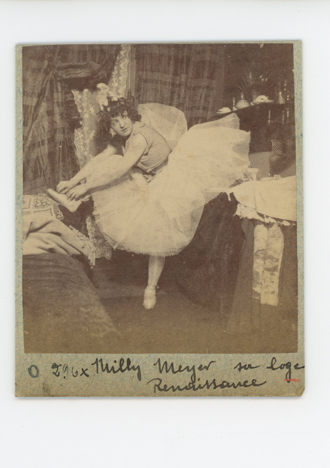 Miss Milly-Meyer in Her Lodge Provenance Paul Gers Personal Album, Vintage