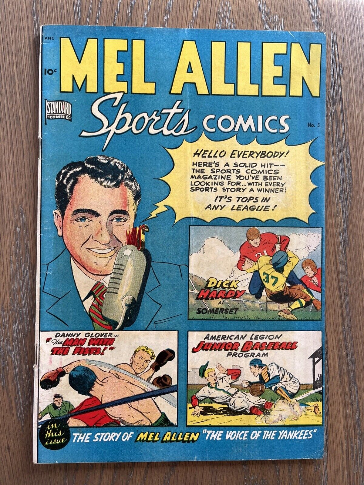 MEL ALLEN SPORTS COMICS #5 1949 VG+/F? STORY OF MEL ALLEN \