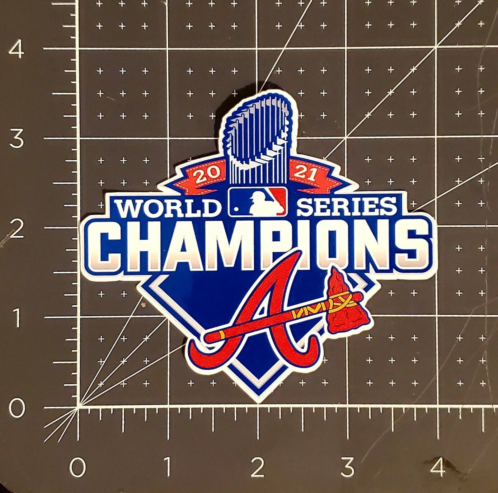 Atlanta Braves 2021 World Series Champions Vinyl Sticker 4