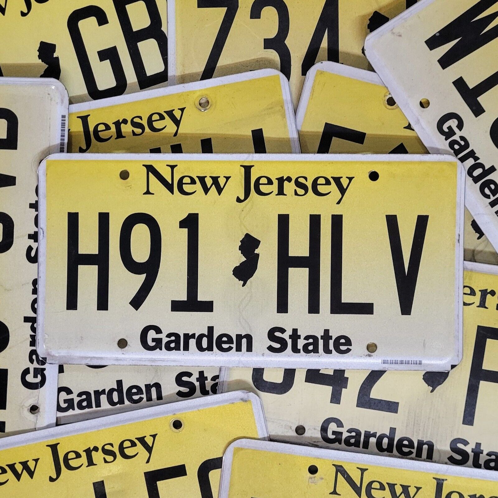 NEW JERSEY License Plate 🔥FREE SHIPPING🔥~ 1 ~ w/ RANDOM LETTERS & NUMBERS