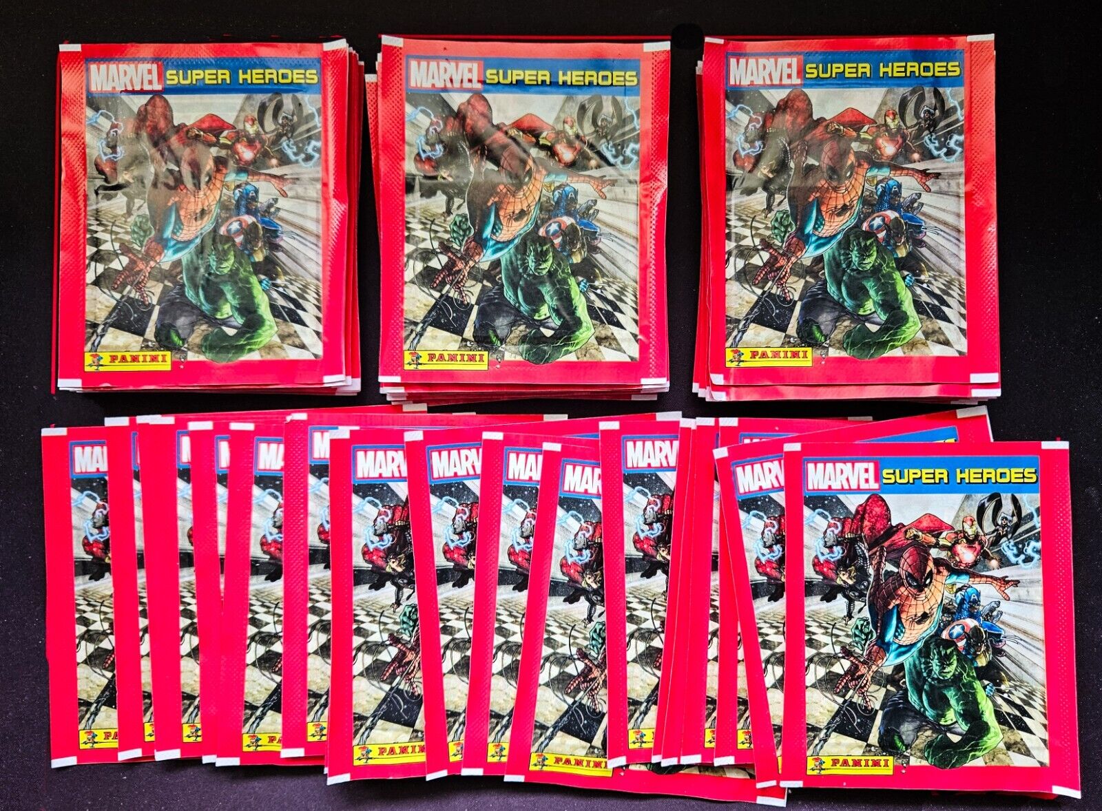 2017 Panini Marvel Super Heroes Sealed Brazil Sticker Packs - 50 Packs