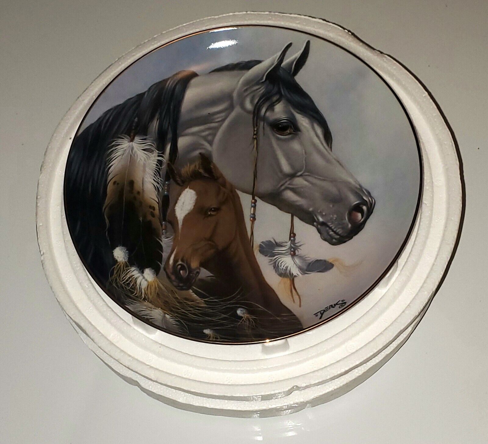 Limited Addition, Heritage Horse, Danbury Mint Collectibles Plate