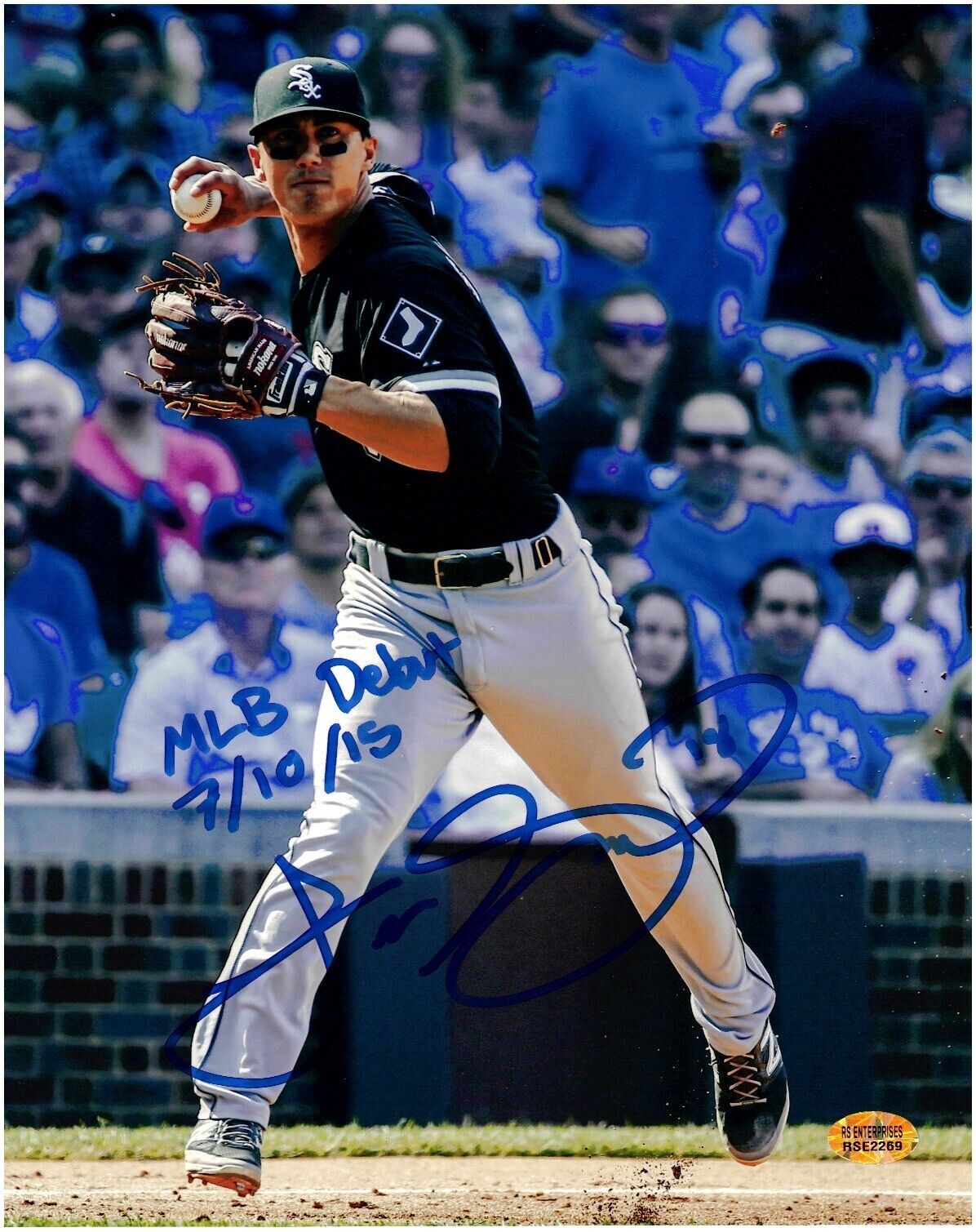 Tyler Saladino-Chicago White Sox-Autographed 8x10 Photo-With Inscription