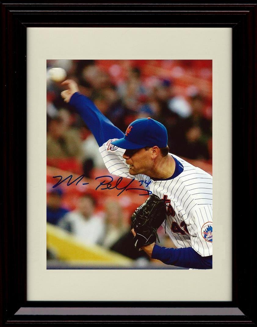 Unframed Mike Pelfrey - Releasing The Pitch - New York Mets Autograph Replica