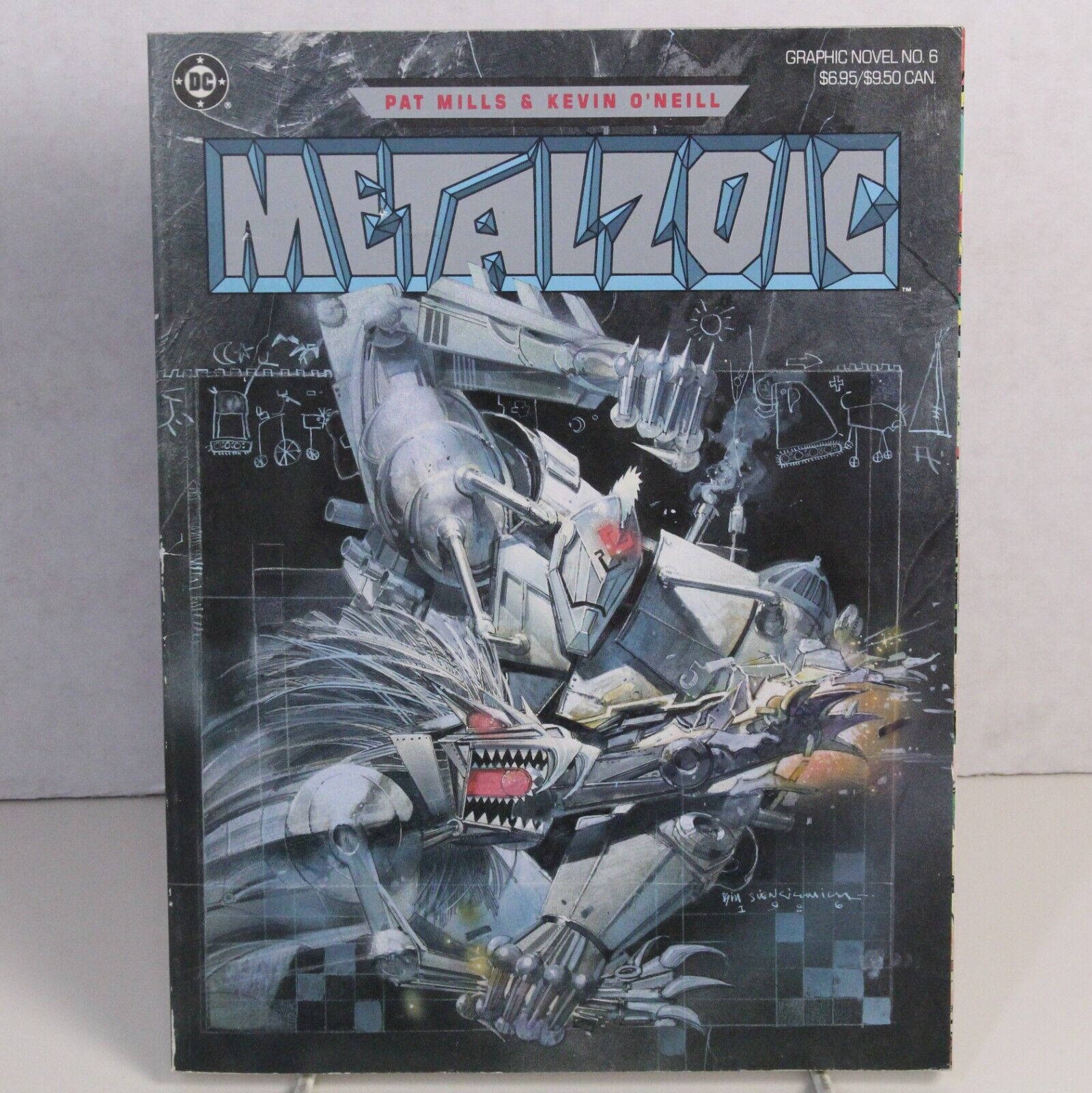 Metalzoic Graphic Novel #6 DC 1986 Pat Mills Kevin O'Nill 1st Print