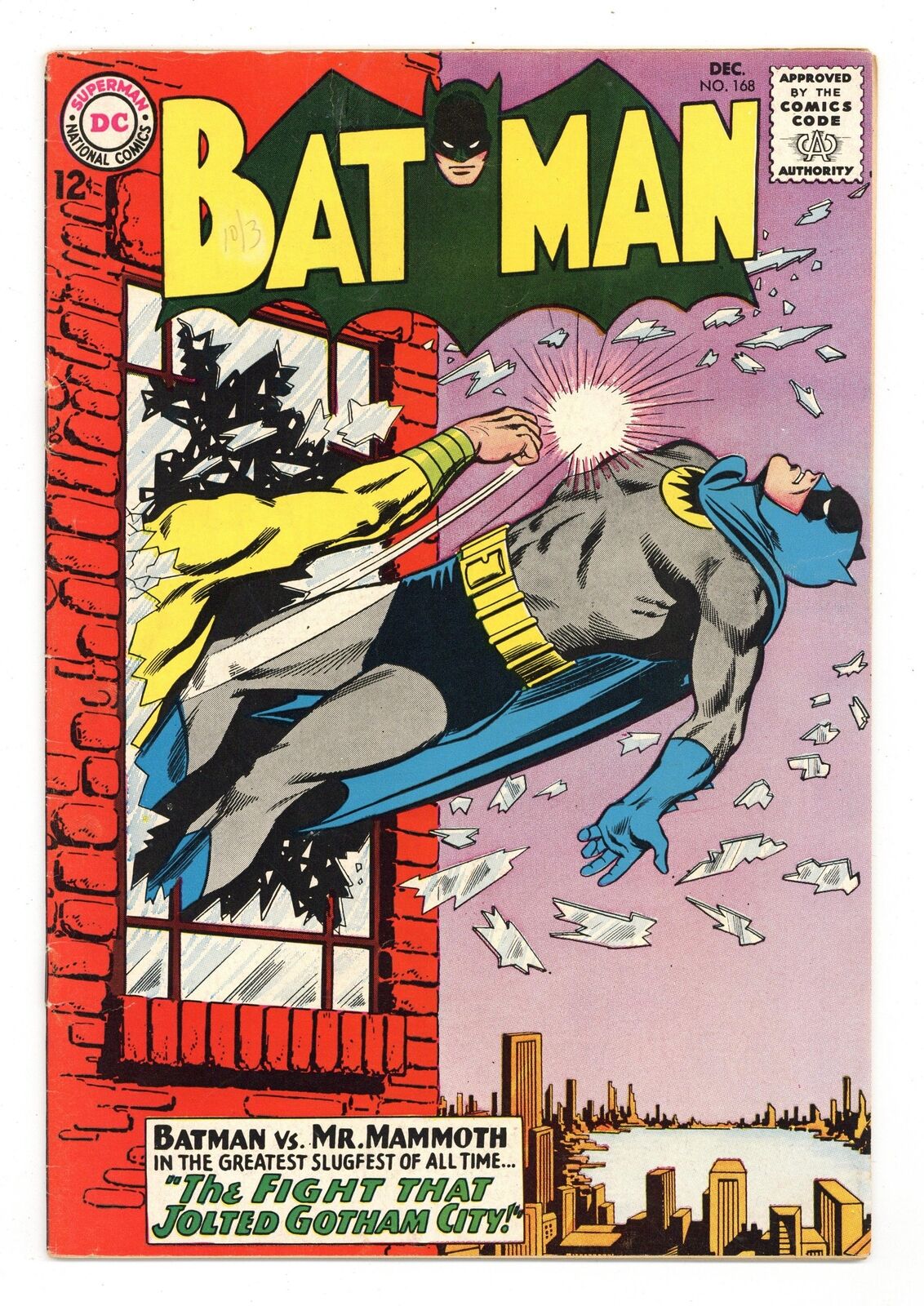 Batman #168 GD+ 2.5 1964