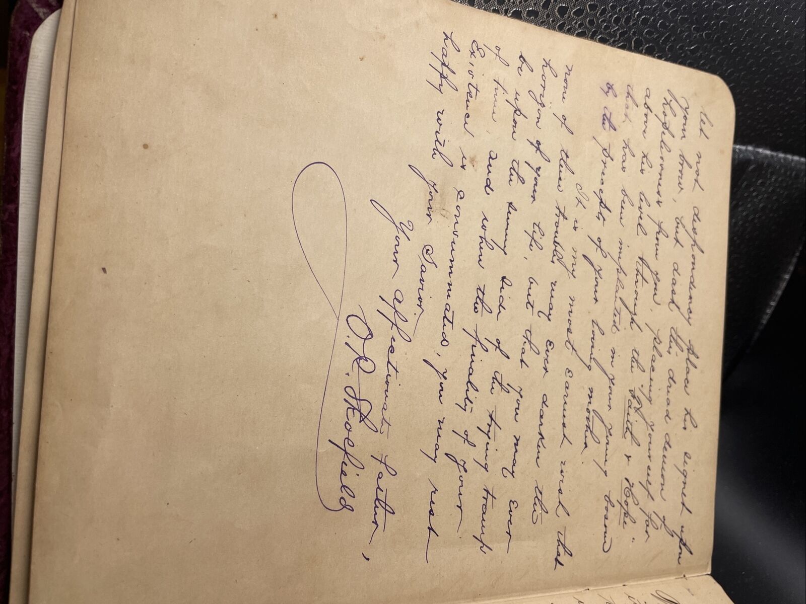 Unique Late 1800s Scrapbook/Diary For Daughter Of Former Mayor Baton Rouge, LA