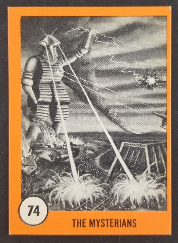 Vintage 1961 Mysterians Horror Monster Nu Card #74 (Soft Corners)