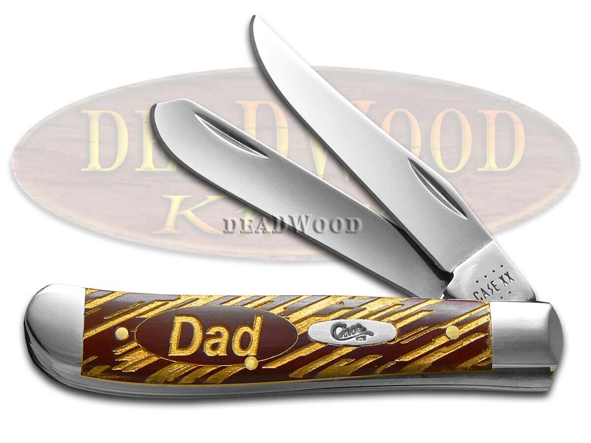 Case xx Knives 'Love You Dad' Chestnut Mini Trapper Stainless 1/500 Pocket Knife