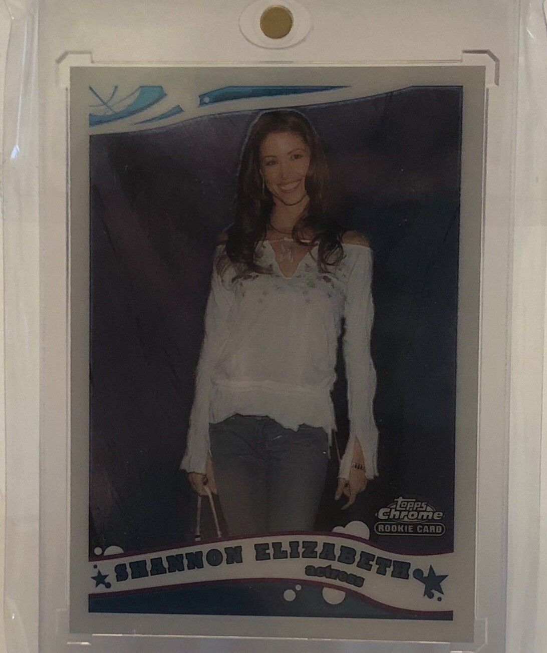 2006 Shannon Elizabeth Topps Chrome #218 Rookie Card Actress/Model  American Pie