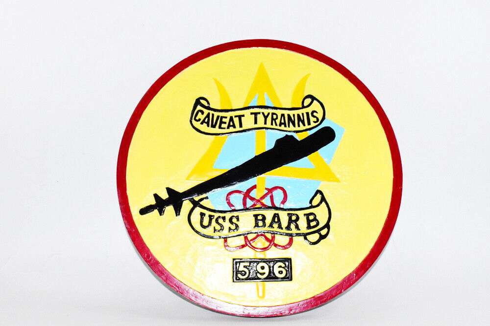 SSN-596 USS Barb Plaque, 14\