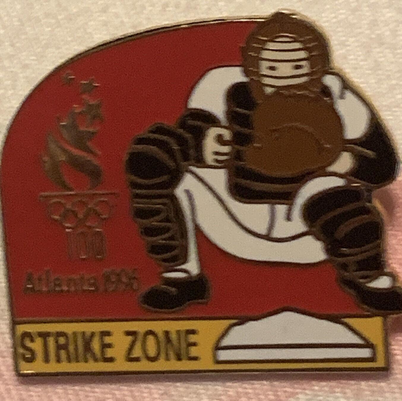 1996 Atlanta Olympic Pin Baseball Strike Zone