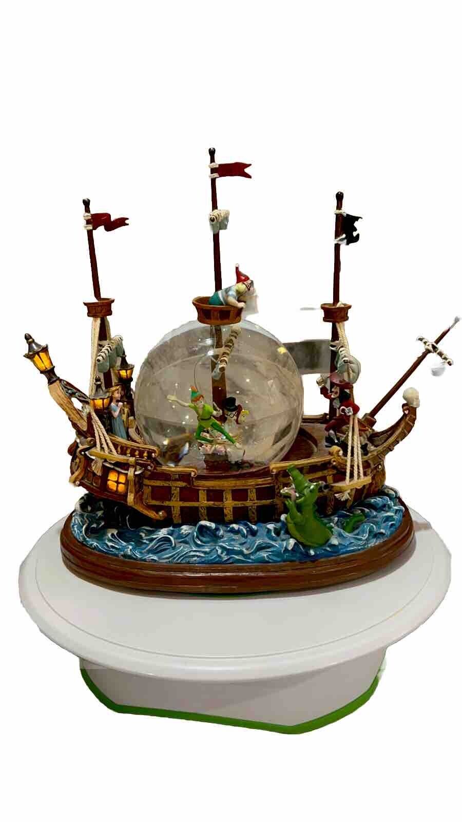 Vintage Disney Parks Exclusive Peter Pan Light Up Musical Pirate Ship RARE WDW