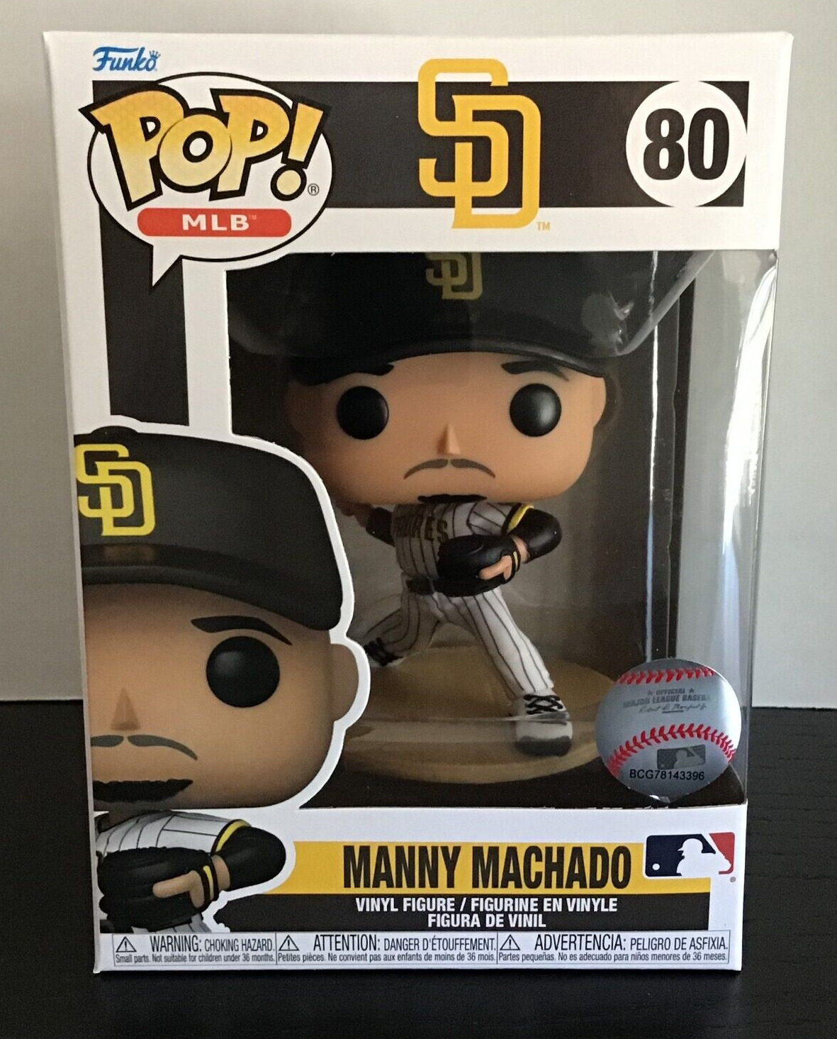 Funko Pop MLB Padres Manny Machado (Home Jersey) Pop Vinyl Figure #80