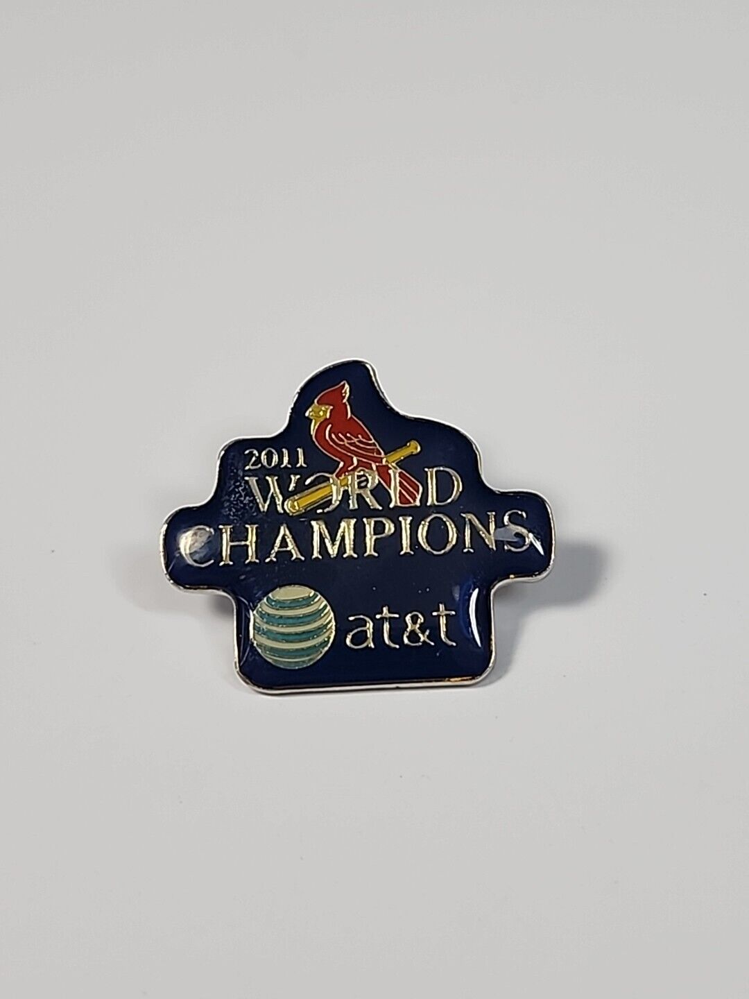 St. Louis Cardinals 2011 World Champions Souvenir Pin AT&T Sponsor