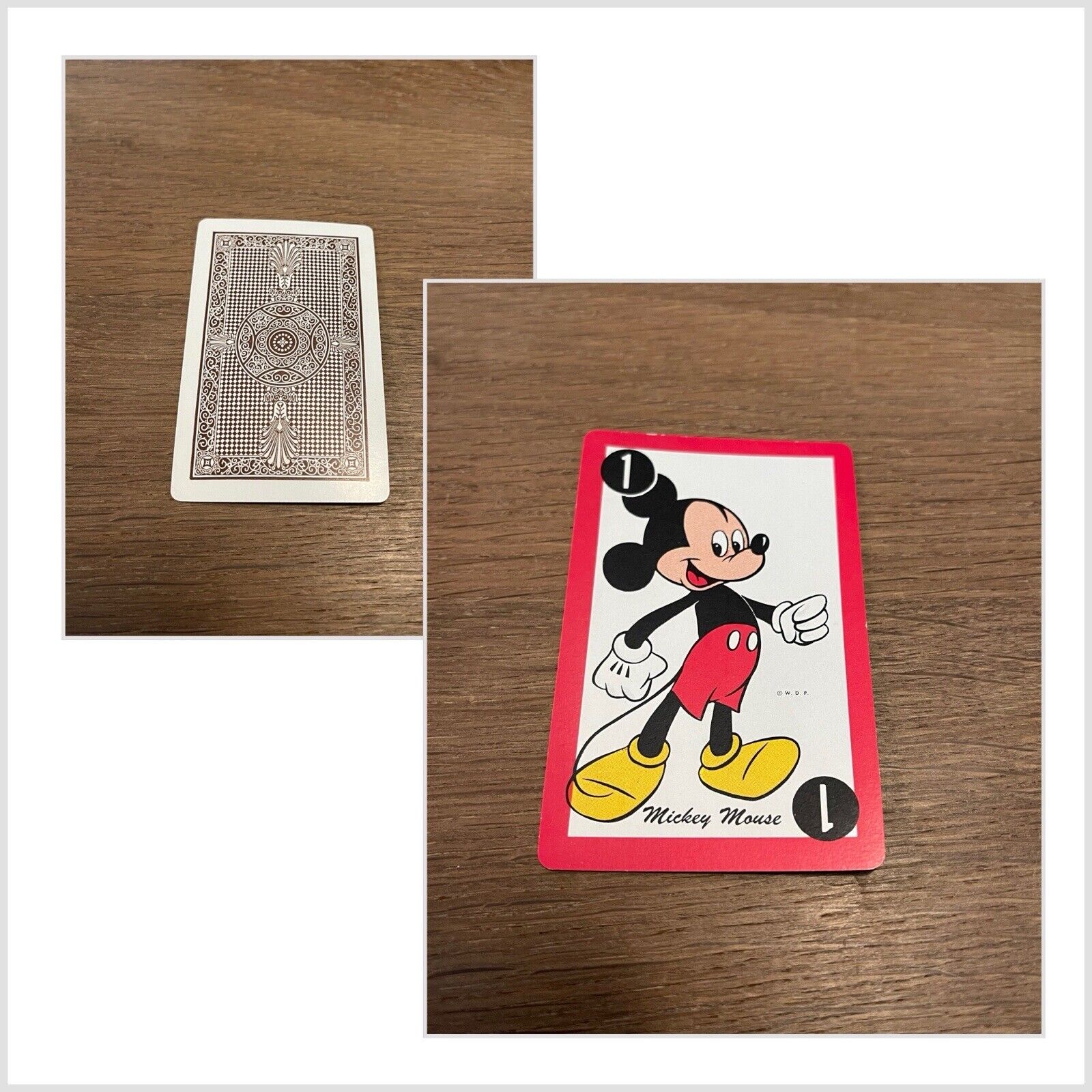 RARE VINTAGE 1949 WHITMAN DISNEY DONALD DUCK PLAYING CARD GAME MICKEY MOUSE CARD