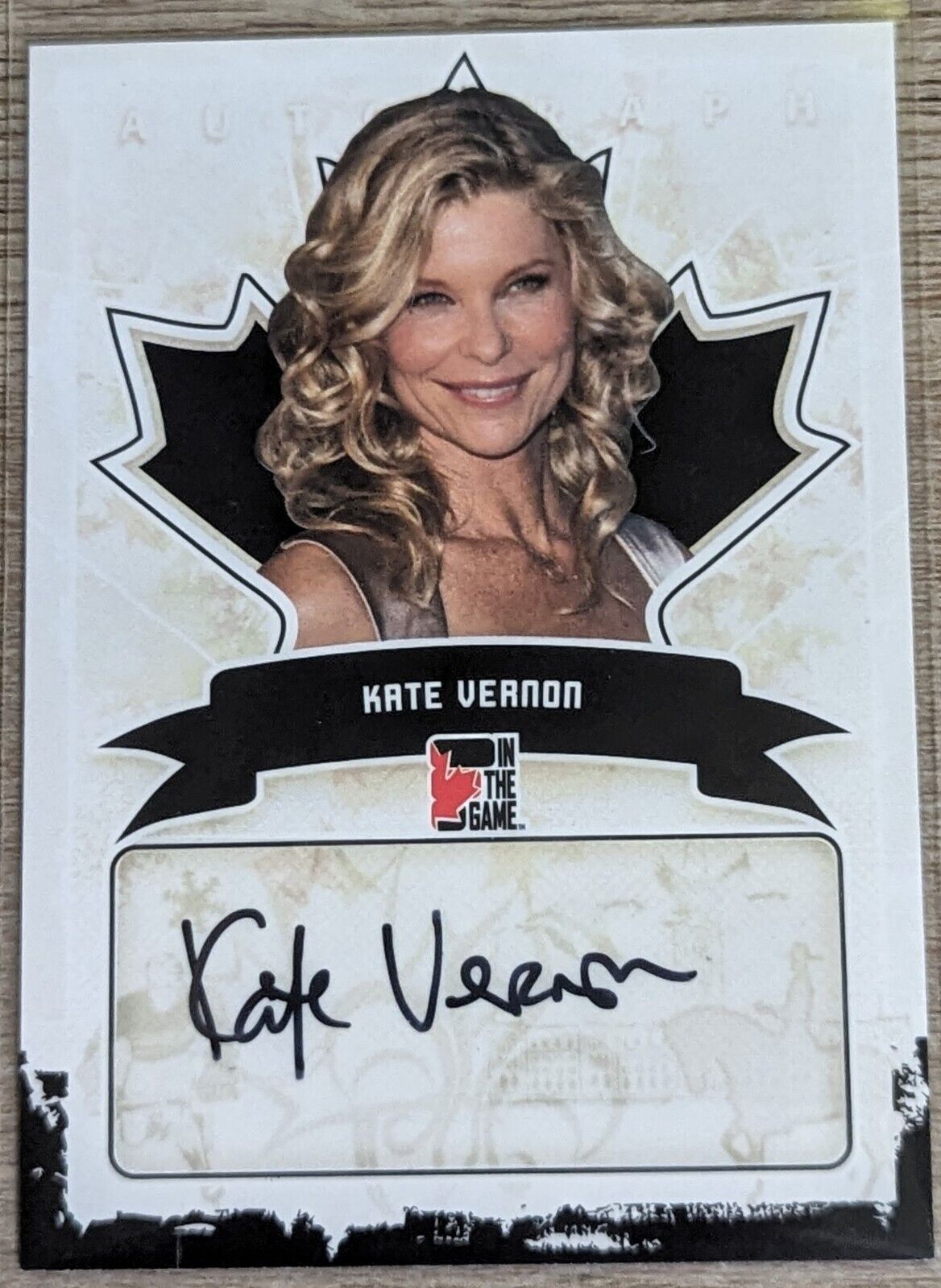 2011 In The Game Autograph Card Kate Vernon A-KV1