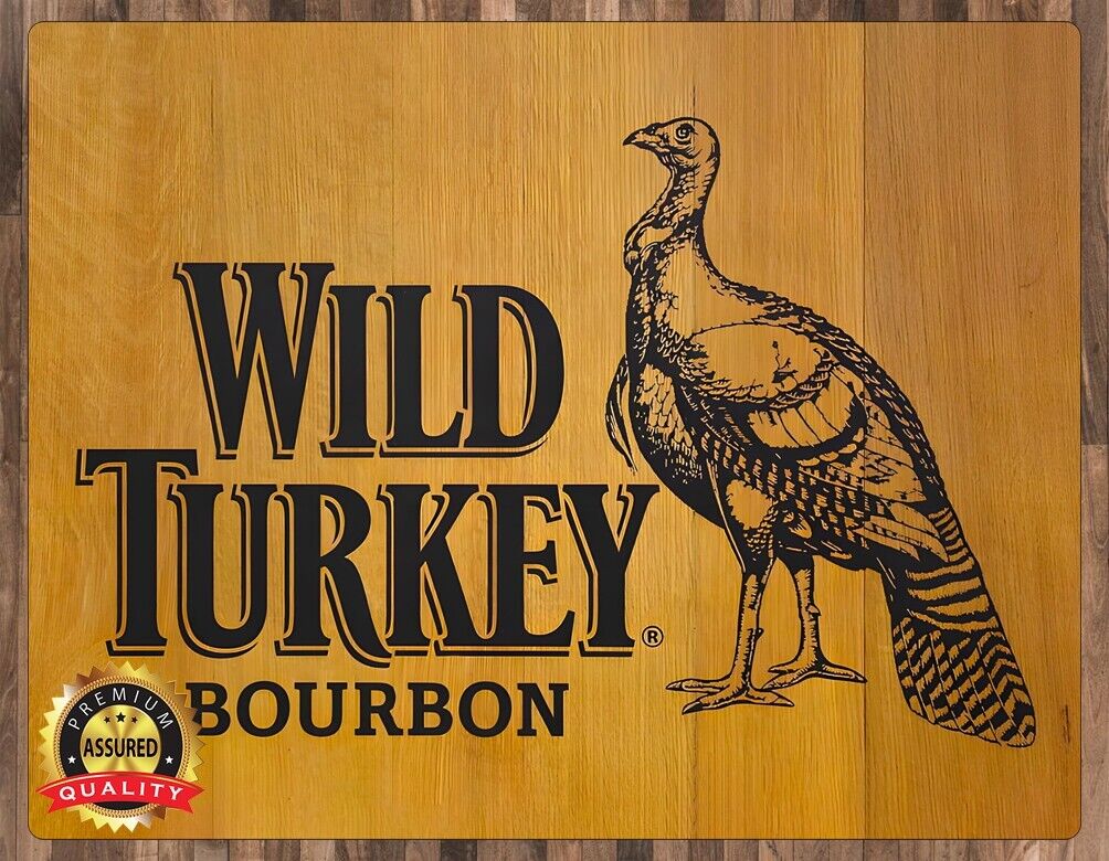Wild Turkey Bourbon - Metal Sign 11 x 14