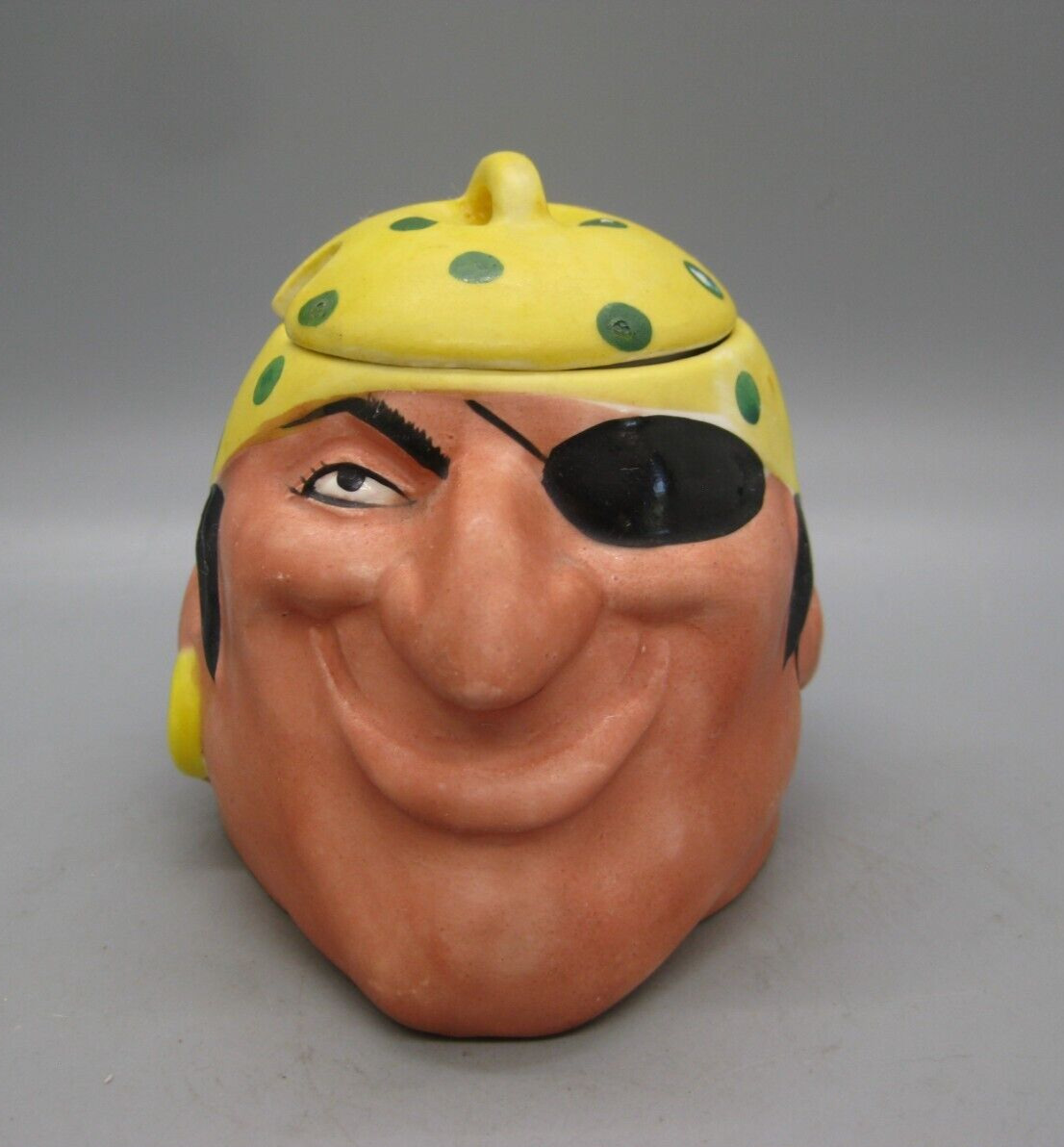Vtg 1960's Disneyland Souvenir Pirates of The Caribbean Ceramic Condiment Jar