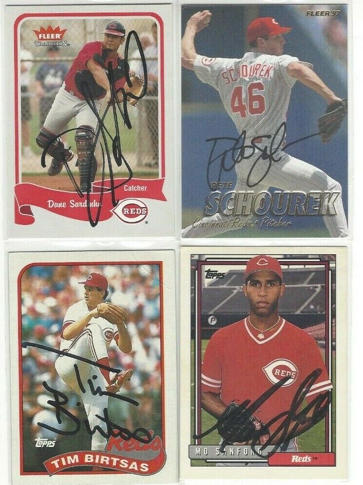 2004 Fleer Tradition #229 Dane Sardinha Signed Baseball Card Cincinnati Reds