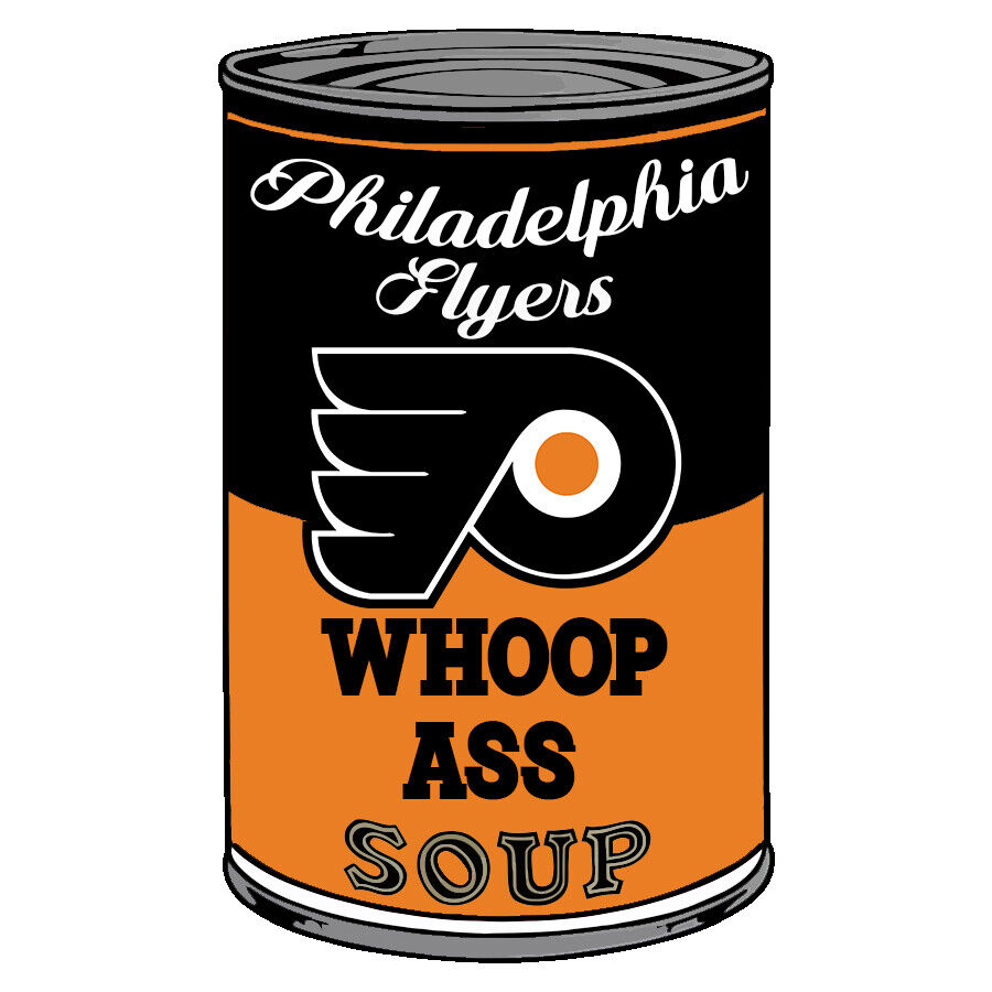 Philadelphia Flyers Can Of Whoop A** Vinyl Decal / Sticker 10 sizes Tracking