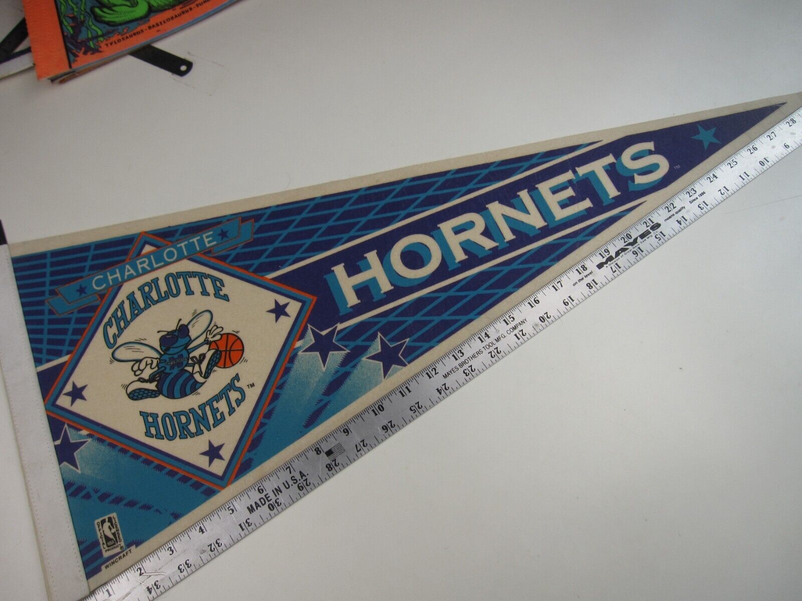 Vintage Licenced NBA Charlotte Hornets Pennant  BIS