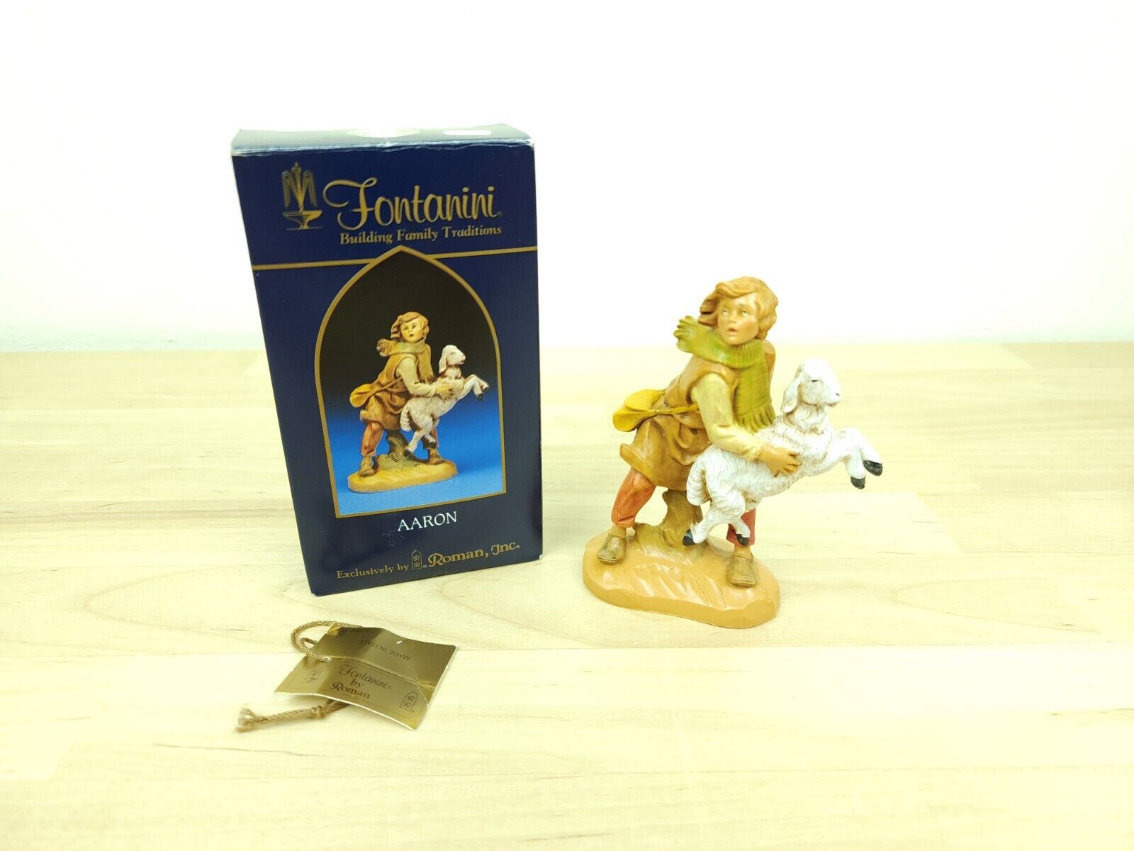 Fontanini 5 inch- Aaron Figure Nativity Vintage VGC With Original Box 
