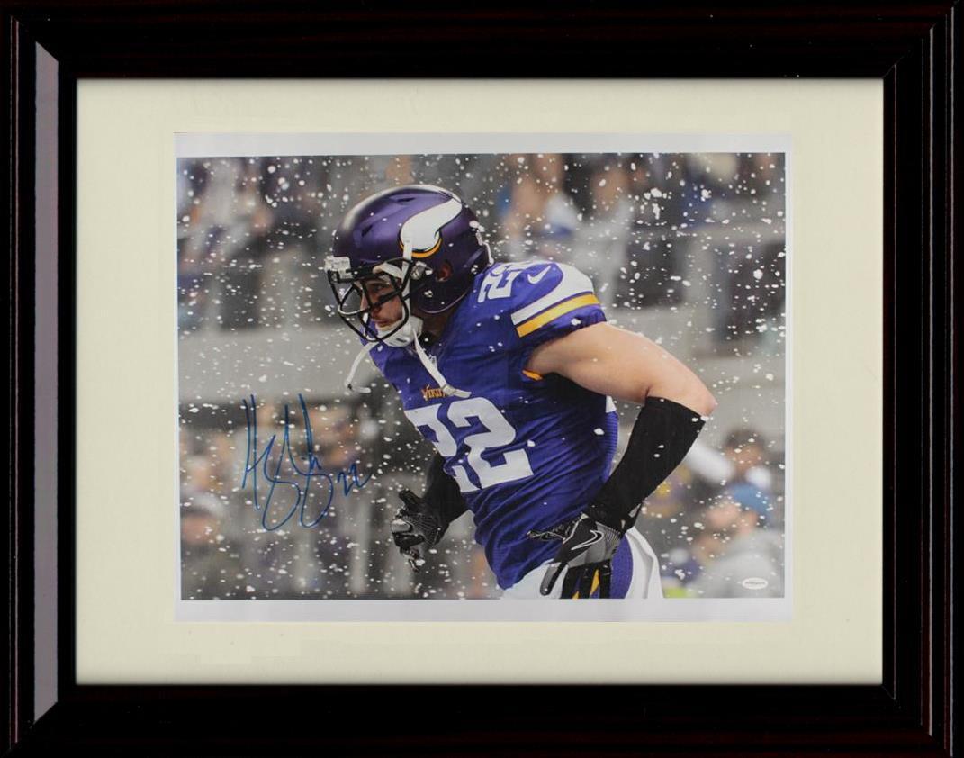 8x10 Framed Harrison Smith - Minnesota Vikings Autograph Promo Print - Snow