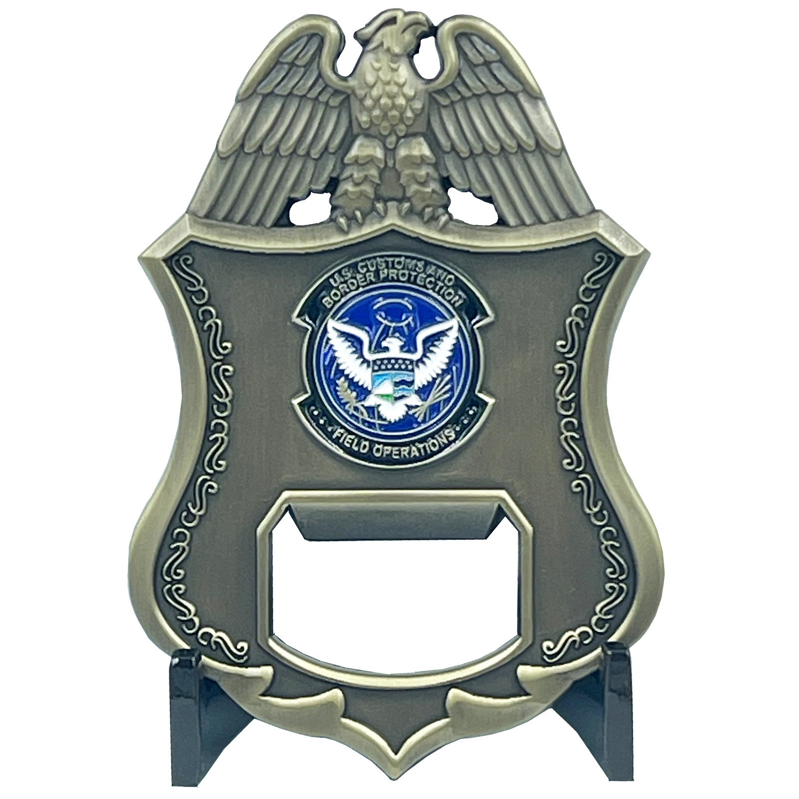 BL10-004 CBP Officer Office of Field Operations OFO CBPO Challenge Coin Bottle O