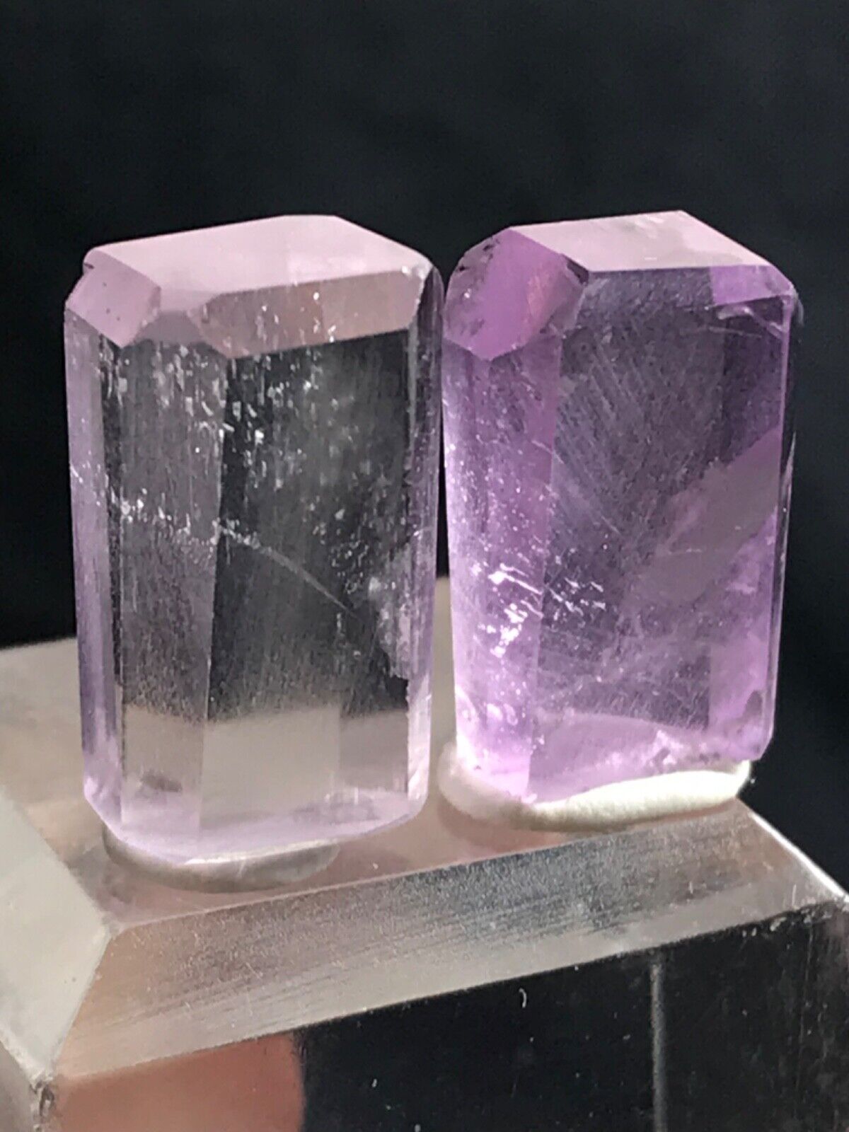 27.85 CTS TOP CLASS NATURAL POLISHED KUNZITE CRYSTALS LOT F/AFGHANISTAN(k3)