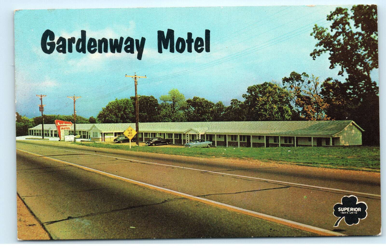 Gardenway Motel Villa Ridge Missouri 1960s Route 66 Vintage Postcard E73