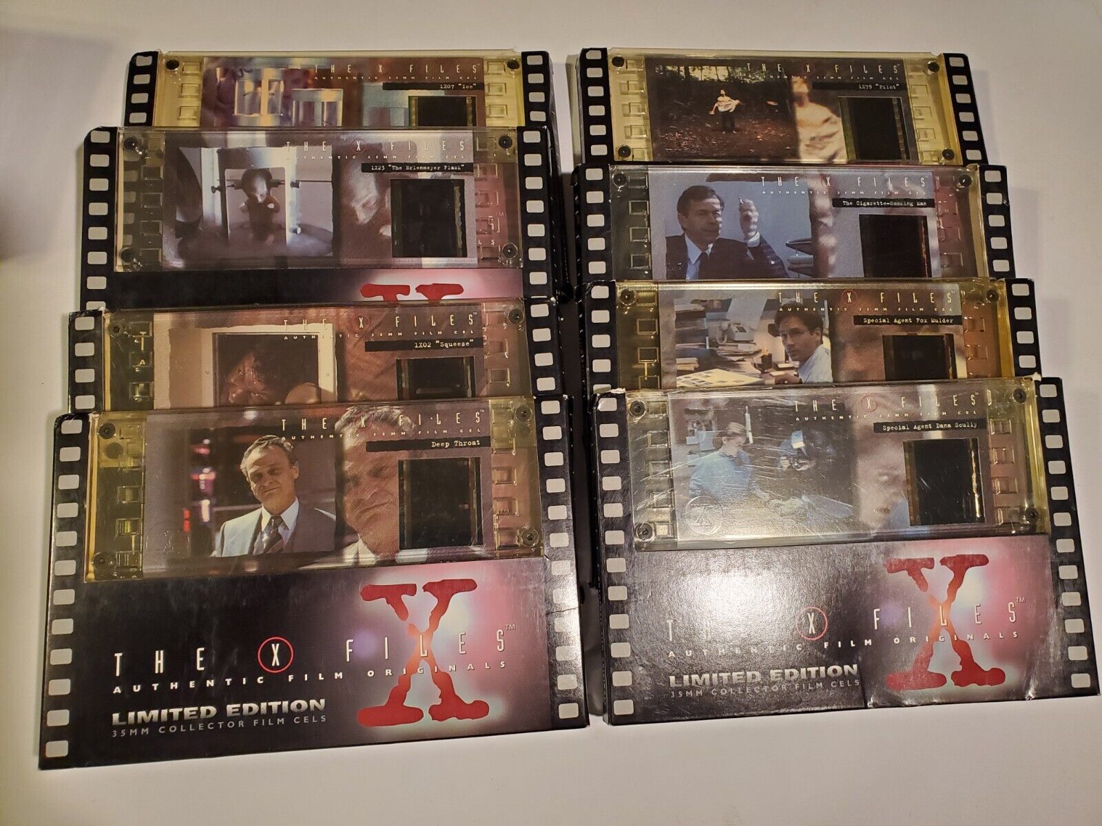 The X-Files 35MM Film Cels ☆ 1996 Fox ☆ LIMITED EDITION ☆ Authentic 8 Cel Lot ☆