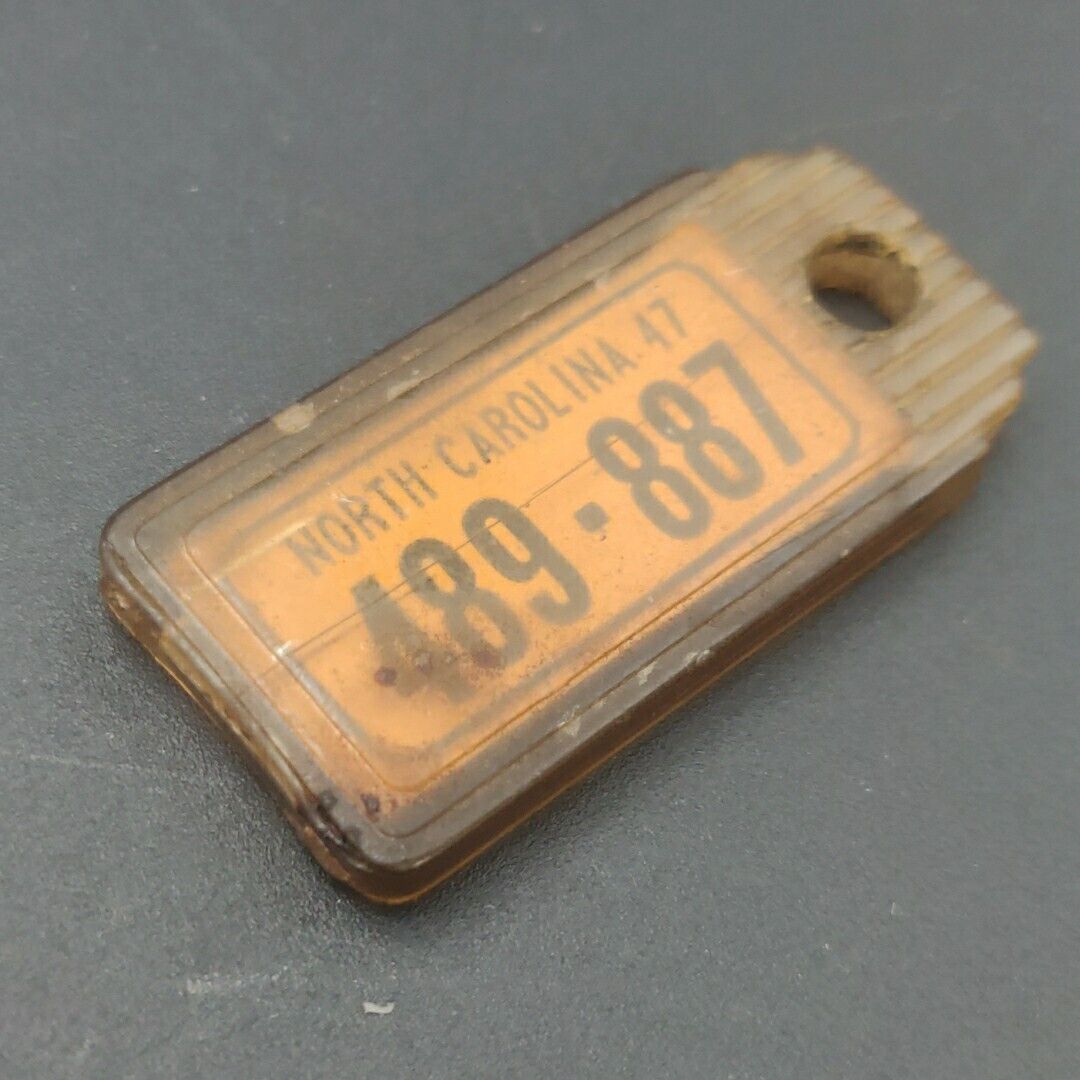 1947 North Carolina Key Chain License Tag