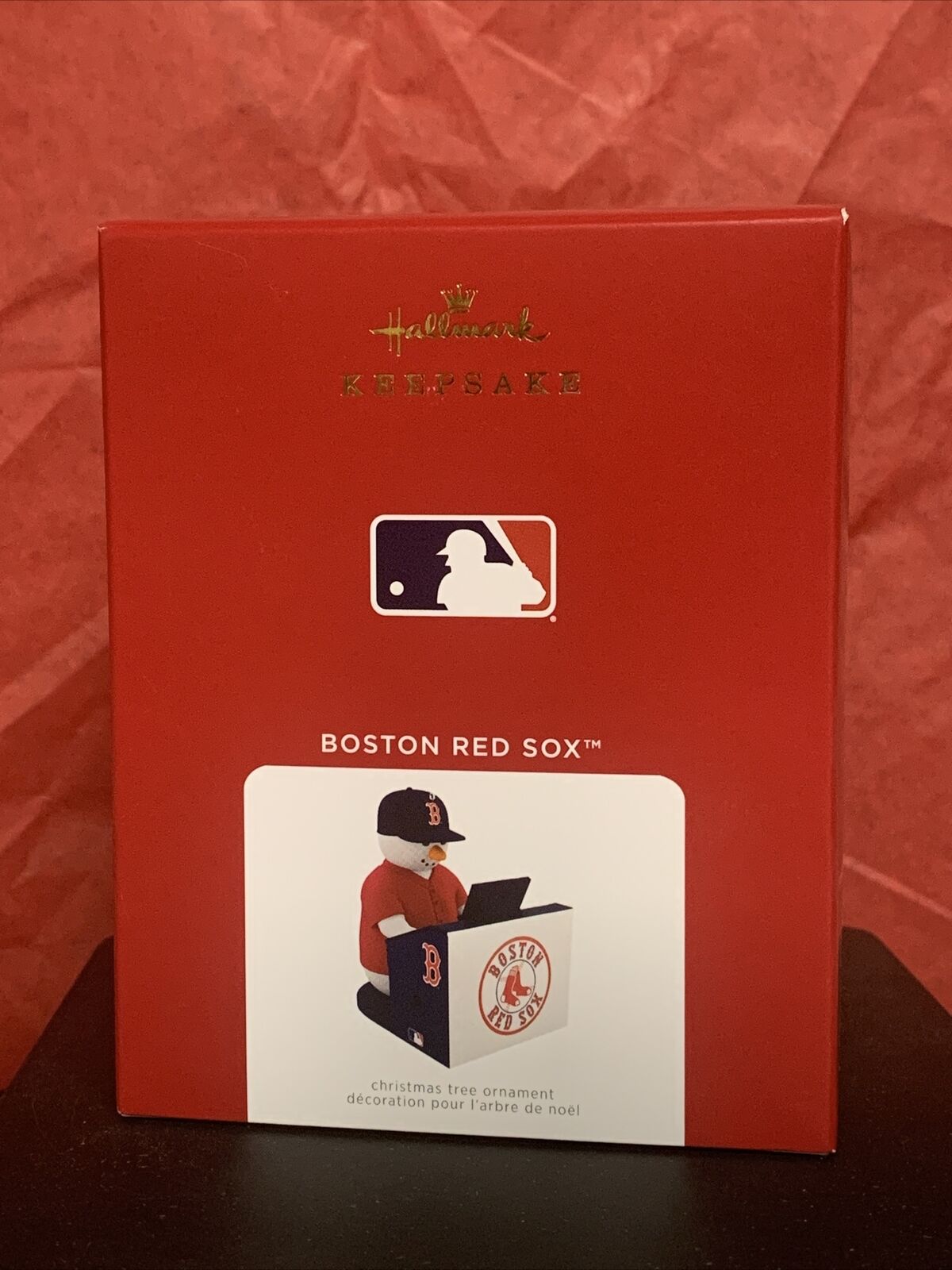Hallmark 2021 MLB Boston Red Sox Snowman Organ Christmas Holiday Ornament Decor