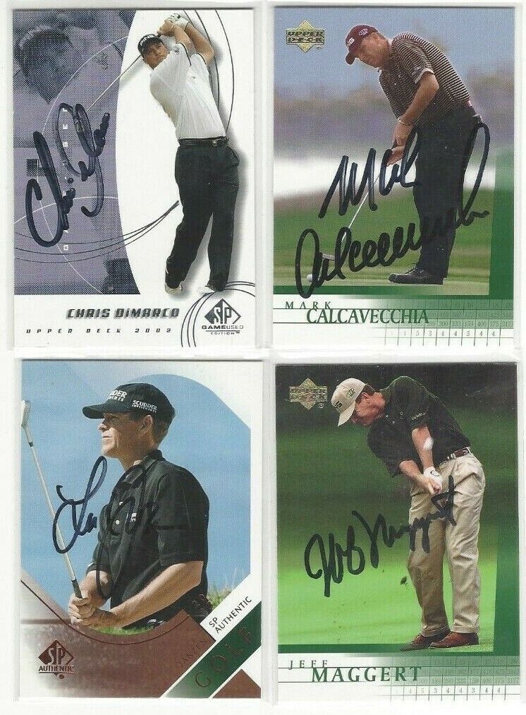 2001 UD #24 Mark Calcavecchia Signed Golf Card 