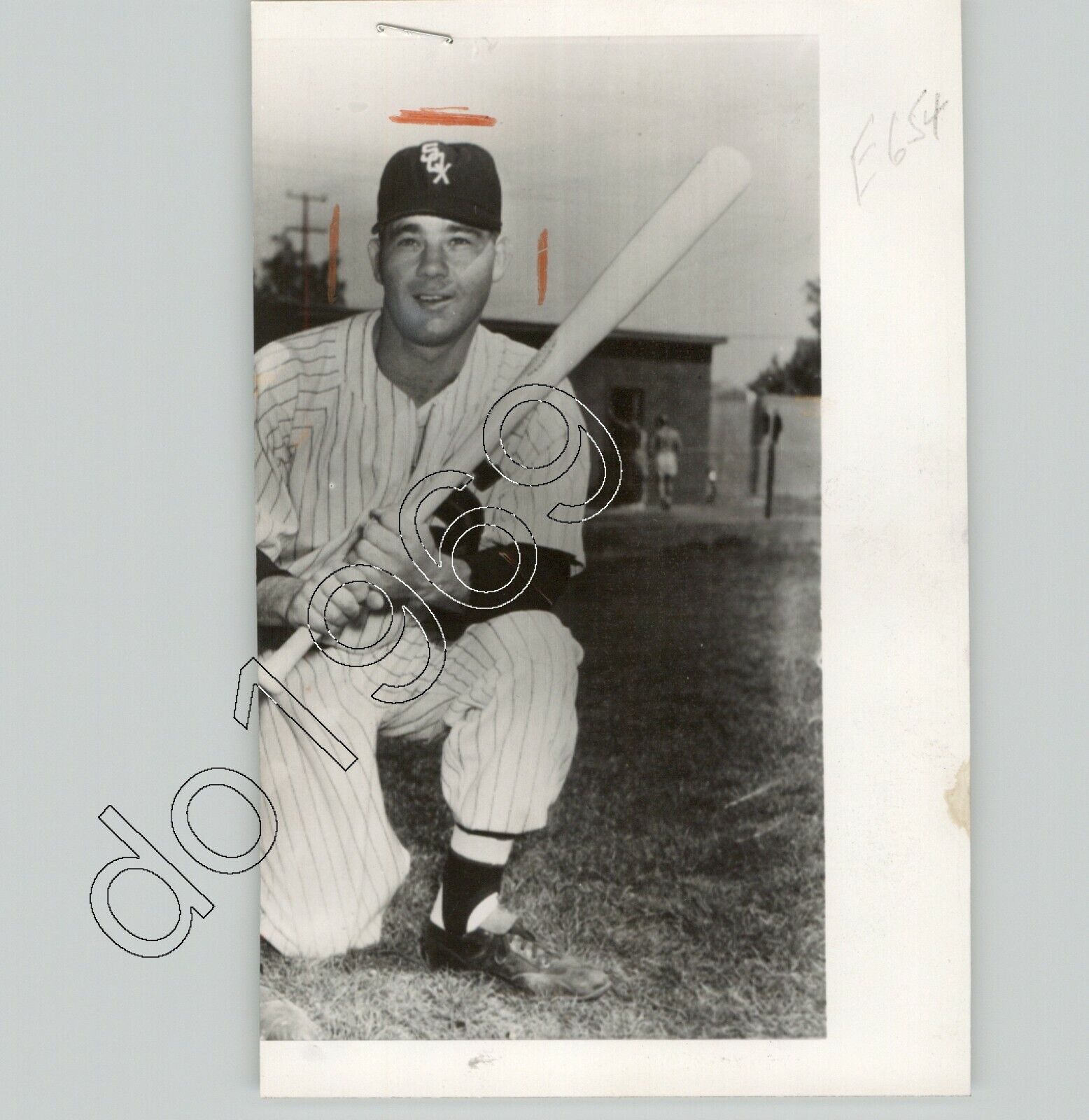 BASEBALL Player FERRIS FAIN In CHICAGO WHITE SOX Uniform Sports 1953 Press Photo
