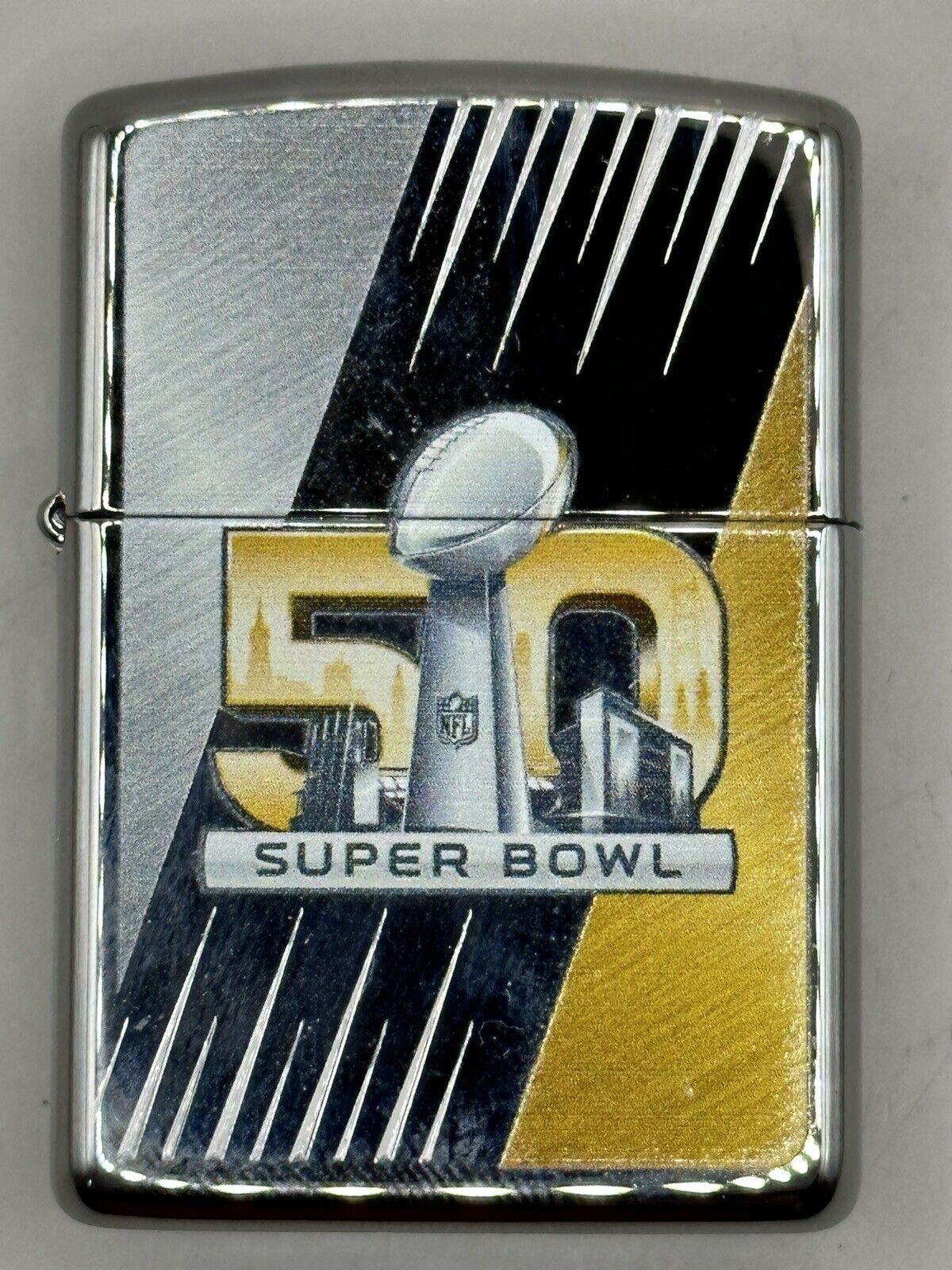 2015 NFL 50th Anniversary Super Bowl Armor Zippo Lighter NEW