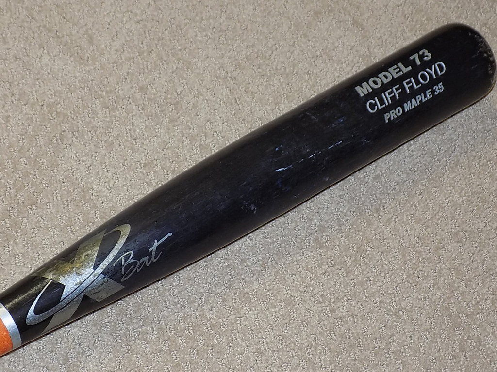 Cliff Floyd Game Used Bat Montreal Expos Marlins Mets MLB