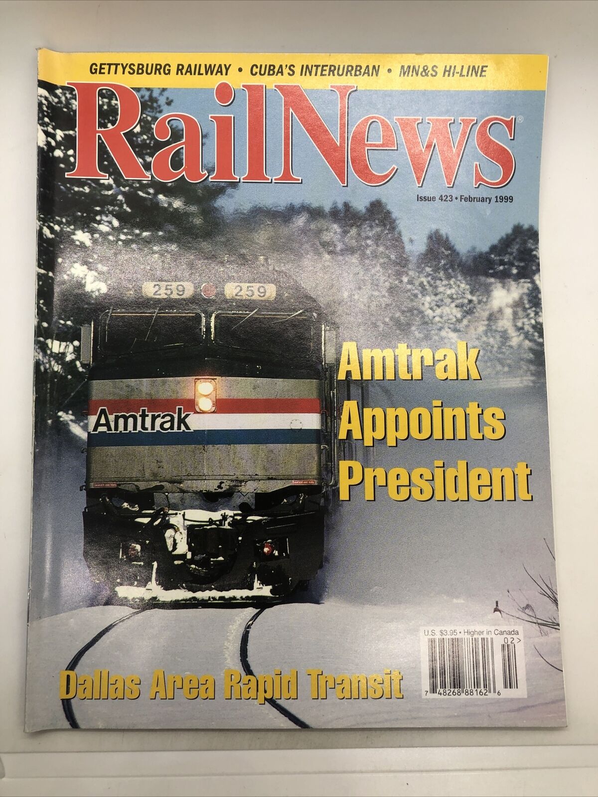 PACIFIC RAIL NEWS - Magazine FEBRUARY 1999 Back Issue