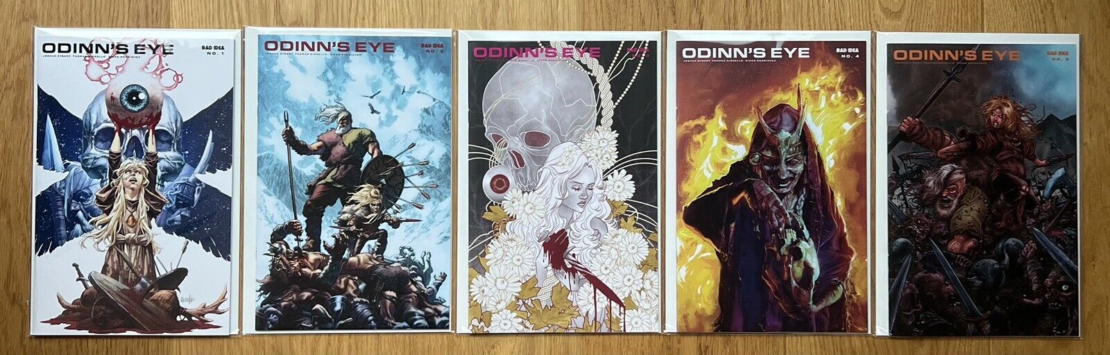 Odinn\'s Eye #1,2,3,4,5 Complete Set Bad Idea Low Print Run (2021) First Printing